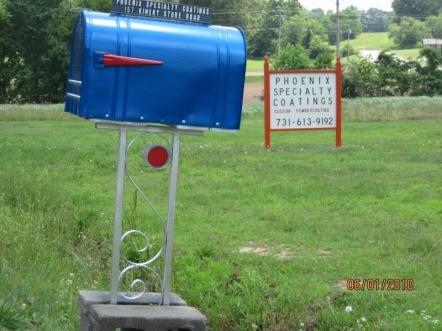 Look for our Viper Blue custom mailbox ... you can see it from Highway 45E!