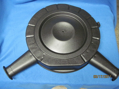 Mopar dual snorkel air cleaner in Wetstone Black