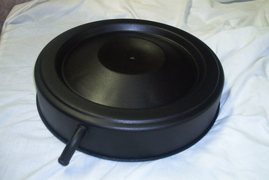 Unsilenced Mopar air cleaner in Wetstone Black (wrinkle