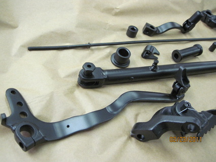 Honda dirt bike parts in Silk Satin Black