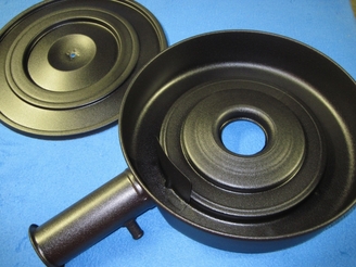 Mopar air cleaner assembly in Wetstone Black (wrinkle)