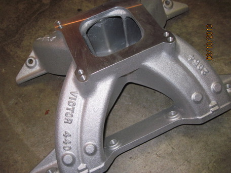 'Before' photo of brand new Edelbrock Victor big block Mopar intake manifold