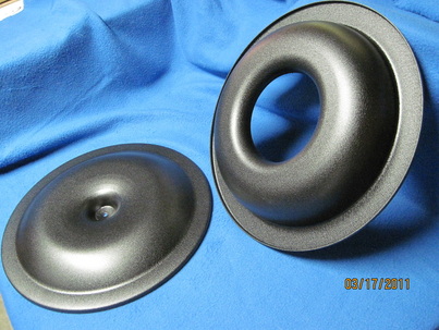 Aftermarket air cleaner assembly in Wetstone Black