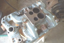 'Before' photo of Pontiac intake manifold