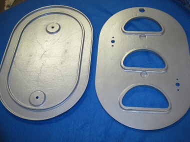 Reverse side of Tri-Power in Silver Glaze