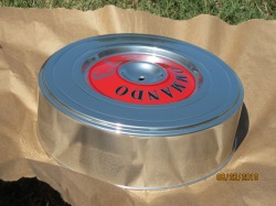 Commando 273 air cleaner lid in Super Chrome