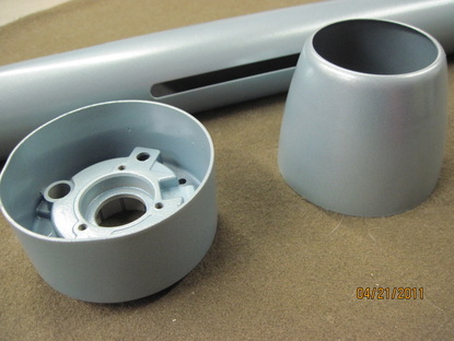 Mopar steering column components in Poncho Blue