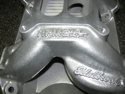 RPM Air Gap intake manifold in Alien Silver