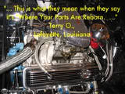 Valued customer Terry O's L82 'vette motor with PSC-restored valve covers
